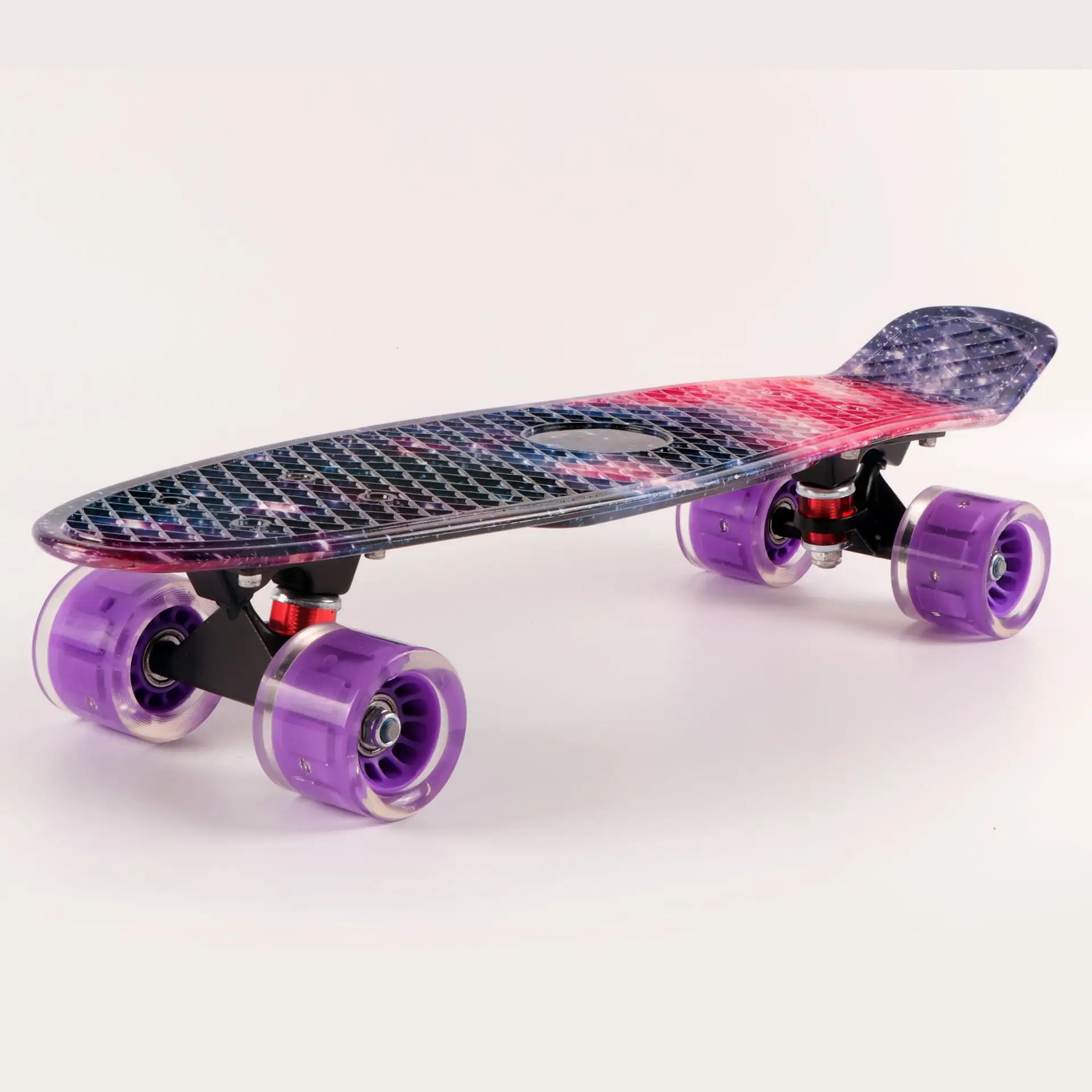 Water transfer printing four-wheel skateboard